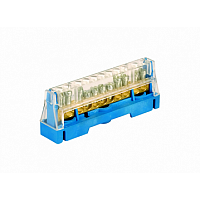 Клеммная колодка соединительная 1р 15х5,3мм. цвет синий (упак. 10шт) | код. 5015N | DKC