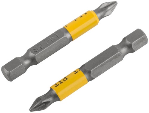 Биты кованые сталь S2 односторонние 50 мм PH1 Профи 10 шт блистер | код 57524 | FIT фото 5