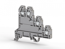324 409, Клеммник 3-х ярусный для датчиков, 2,5мм.кв., (серый), PUK 3S | код 0.0.0.3.24409 | KLEMSAN