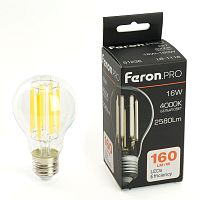 Лампа светодиодная LED 16вт Е27 белый FILAMENT Feron.PRO | код 51236 | Feron