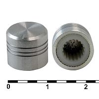 Ручка приборная RUICHI 11X10B, на вал с зубцами | код 85144 | Ruichi