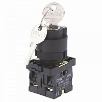 Переключатель NP2-EG24, 2 положения фиксацией, 2НЗ, IP40 (R) | код 576021 | CHINT