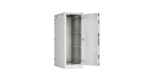 Напольный шкаф 19, 33U, промышленный, цельнометаллические двери, степень защиты IP54, Ш600хВ1674хГ800мм, серый. | код TFM-336080-MMMM-GY | TLK