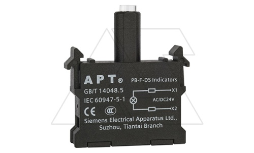 Блок индикатора, синий, LED, 24VAC/DC, монтаж на адаптер, для PB1 и PB3 серий | код PB-F-DS/B23 | АРТ Блок индикатора, синий, LED, 24VAC/DC, монтаж на адаптер, для PB1 и PB3 серий | код PB-F-DS/B23 | АРТ