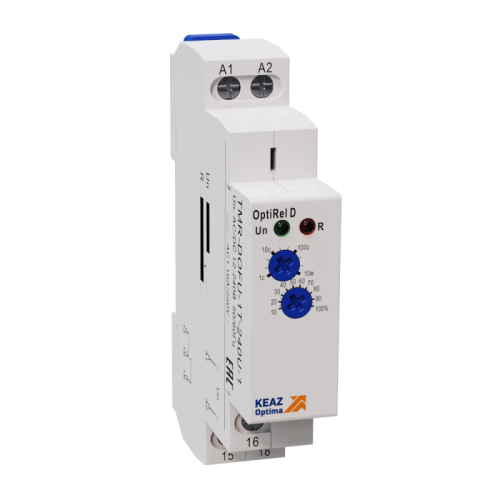 Реле времени OptiRel D TMR-DOFU-1T-240U-1 задержка выключения при откл питания 16А 1СО 12-230АС/DC | код 332016 | КЭАЗ