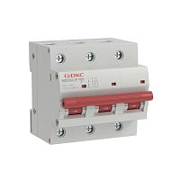 Автоматический выключатель модульный YON max типа MD125H, 10кА, 3 полюса, хар-ка B, 80А | код MD125H-3PB80 | DKC