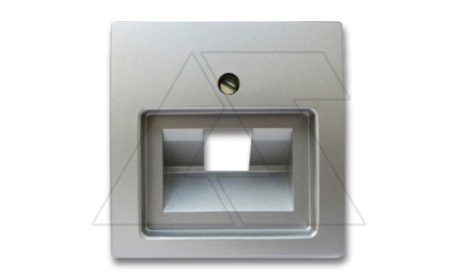 Basic 55 - Лицевая панель для одинарной информационной розетки (алюминий) | код 1753-0-0096-1 | ABB