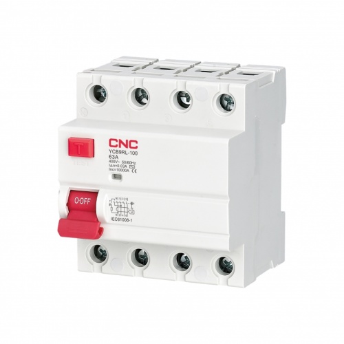 УЗО YCB9RL-100 50А 3P+N 10кА 30мА Type S AC (электромеханич.) | код A033719 | CNC УЗО YCB9RL-100 50А 3P+N 10кА 30мА Type S AC (электромеханич.) | код A033719 | CNC