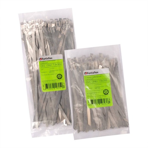 Хомут кабельный СКС (316) 7.9х1200 стальной Fortisflex 103067 фото 3