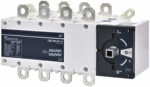 Переключатель нагрузки LBS CO 4P 250 (1-0-2, 250А) | код 004661562 | ETI Переключатель нагрузки LBS CO 4P 250 (1-0-2, 250А) | код 004661562 | ETI