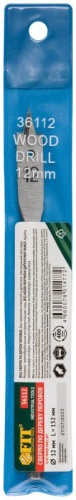 Сверло по дереву перовое 12x152 мм | код 36112 | FIT фото 3