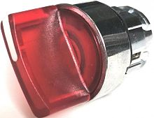 КПЕ 31РЛС красный IP40 LAY4-BK44.BR Головка для переключателя 22 мм 2 позиции с подсветкой с возвратом металлическая | код LAY4-BK44.BR | Briswik