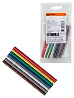 Набор трубок термоусаживаемых, клеевых ТТкНГ(3:1) Полицвет 2,4/0,8 TDM | код SQ0548-2202 | TDM