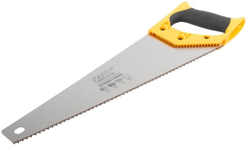 Ножовка по дереву, средний каленый зуб 7 ТPI, 2D заточка, пластиковая прорезиненная ручка 400 мм | код 40431 | FIT фото 2