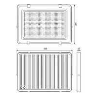 Прожектор светодиодный ДО-500Вт 6500К 50000Лм IP65 черный 500w холодный 200-240В LPR-023-0-65K-500 | код Б0064209 | ЭРА