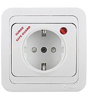 Розетка с сетевым фильтром с заземл. и с защитой от детей Mimoza бел. Makel 14002139K