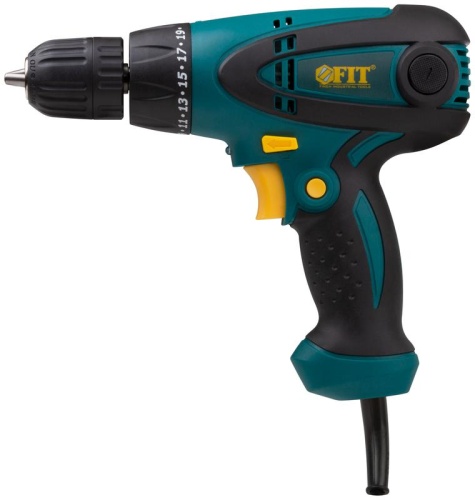 Дрель-шуруповерт электрическая 280Вт 0-750об/мин БзП 10мм 14Нм FIT 80010 фото 2