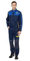Костюм Старт брючный, цвет синий с васильковой отделкой, р. 96-100/182-188 | код 171825 | Авангард