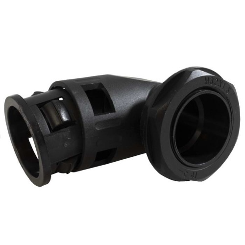 Быстрый соединитель для гофрированной трубы RUICHI QA-M32-32, IP54, угловой | код 113904 | Ruichi