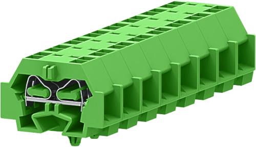 242346 Клемма TB проходная 2-2 с бок. подключ. с защелк. ножками, зел., шт | код 242346 | SUPU