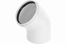 Отвод НПВХ 50 мм 87 градусов ВК | код 2391059 | Хемкор