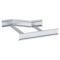 Переходник по ширине левосторонний лестничный усиленный 100х600х300 мм (2 мм) EKF | код wlltp100x600x300-2 | EKF