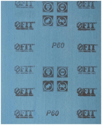 Лист шлифовальный на тканевой основе алюм./оксидный абразивный слой 230х280мм (уп.10шт) Р 60 FIT 38006 фото 2 Лист шлифовальный на тканевой основе алюм./оксидный абразивный слой 230х280мм (уп.10шт) Р 60 FIT 38006 фото 2
