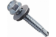 Саморез кровельный 4.8х29 сверло шайба EPDM | код screw-KR-4.8х29s | Крепдил (упак.3750 шт.)