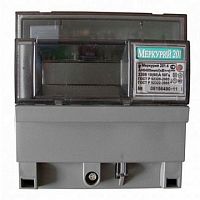 Счетчик электроэнергии однотарифный Инкотекс Меркурий 201 однофазный 10(80)А, ЖКИ, кл.т. 1 | код. Меркурий201.4 | Инкотекс