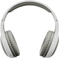 Гарнитура накладные Digma BT-15 белый/серый беспроводные bluetooth оголовье (BT-15W) | код 1892661 | DIGMA
