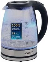 Чайник электрический Scarlett SC-EK27G88 1.8л. 1800Вт черный корпус: стекло | код 1656866 | SCARLETT