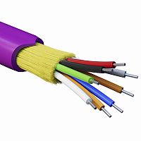 Кабель волоконно-оптический, распределительный, арамидные упрочняющие нити, для внутренней прокладки, нг(А)-HF, 8 ОВ, категория OM4 | код RNDT4C8MG01 | DKC