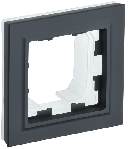 BRITE Рамка 1-местная IP44 РУ-1-БрГ-44 графит | код BR-M12-44-K53 | IEK BRITE Рамка 1-местная IP44 РУ-1-БрГ-44 графит | код BR-M12-44-K53 | IEK