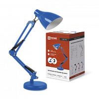 Светильник настольный под лампу СНО 17ТС на основании 60Вт E27 230В СИНИЙ (коробка) IN HOME | код 4690612037264 | IN HOME