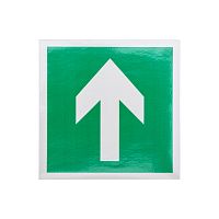 Наклейка эвакуационный знак Направляющая стрелка 100*100 мм Rexant | код 56-0029 | REXANT