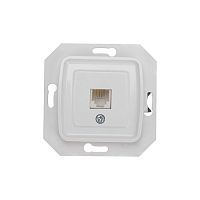 DEA Розетка Телефон RJ11 с/у мех. Бел KRANZ | код KR-78-0222 | KRANZ