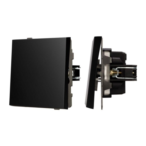 Механизм выключателя одноклавишный непроходной SWT-TENDO-MK01-PL-BK 230В 10А Arlight 054035 Механизм выключателя одноклавишный непроходной SWT-TENDO-MK01-PL-BK 230В 10А Arlight 054035