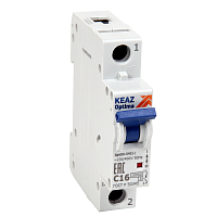 Выключатель автоматический модульный OptiDin BM63-1M63-УХЛ3 (6кА) | код 294782 | КЭАЗ