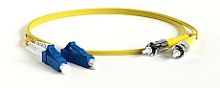 Hyperline FC-S2-9-LC/UR-ST/UR-H-0.6M-LSZH-YL Патч-корд волоконно-оптический (шнур) SM 9/125 (OS2), LC/UPC-ST/UPC, 2.0 мм, simplex, LSZH, 0.6 м | код 430348 | Hyperline