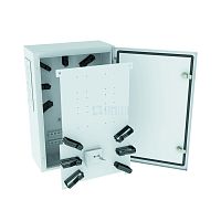 Шкаф компактный ВОЛС 600х400х210 IP66 RAL7035 ПРОВЕНТО | код MES 60.40.21 OD | ПРОВЕНТО