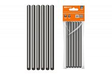 Клеевые стержни универсальные черные, 11 мм x 100 мм, 6 шт, Алмаз TDM | код SQ1024-0512 | TDM