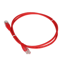 Патч-корд TWT UTP кат.5e, с заливными колпачками, 20.0 м, красный | код TWT-45-45-20-RD | TWT