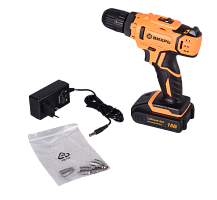 Дрель-шуруповерт аккумуляторная ДА-18Л-2 (2,0 А/ч) Вихрь, , Шт | код 72/14/16 | ВИХРЬ