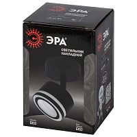Светильник настенно-потолочный спот OL52 BK GX53 IP20 черный | код Б0059807 | ЭРА