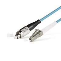 Патч-корд оптический LANMASTER, симплексный, SC/PC-FC/PC, OM3, LSZH, 0.5 м | код LAN-SC-FC/OM3-0.5 | LANMASTER