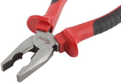 Плоскогубцы комбинированные ''Оптима'', двухцветные обрезиненные ручки, полированная сталь 200 мм | код 47555 | FIT фото 5