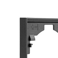 Рамка STRONG 5-постовая графит | код KR-78-0755-6 | REXANT