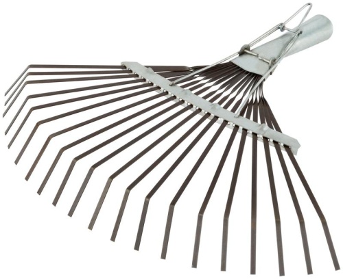 Грабли веерные регулируемые пластинчатые без черенка, 20 зубьев, 250-415 мм | код 76944 | FIT фото 2