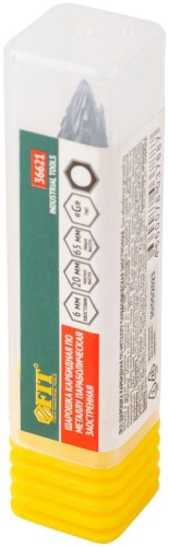 Шарошка карбидная штифт 6мм тип "G" параболическая заостренная 10х20х65мм FIT 36621 фото 3