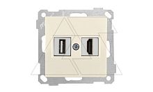 21 - Розетка HDMI + USB Type A, для передачи данных, сл.кость | код 2100-459-0102 | Mutlusan